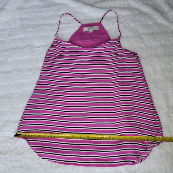 Ann Taylor Loft xs petite, striped spaghetti strap top - Picture 5 of 7